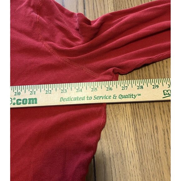 Lauren Ralph Lauren Active Sweater Women Size Measured Red Embroidred 1/4 Zip - Picture 5 of 10